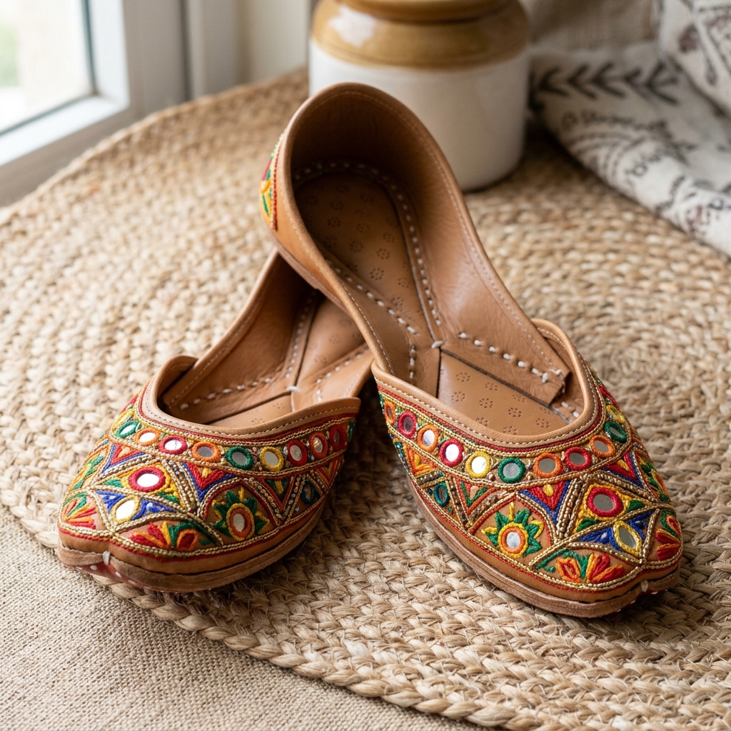 Embroidered Jutti Shoes 9010
