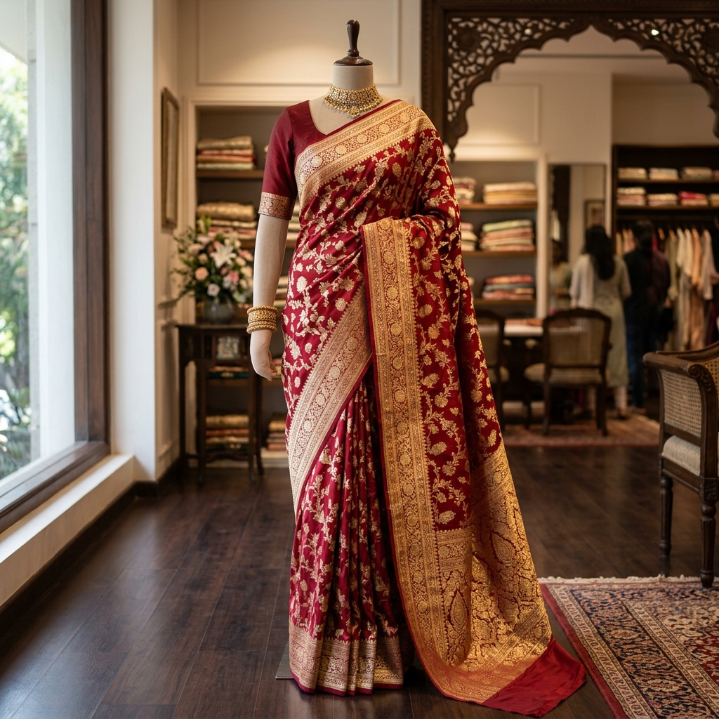 Pure Banarasi Silk Saree 1106